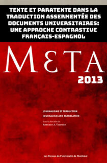 Texte et paratexte dans la traduction assermentée des documents universitaires: une approche contrastive français-espagnol